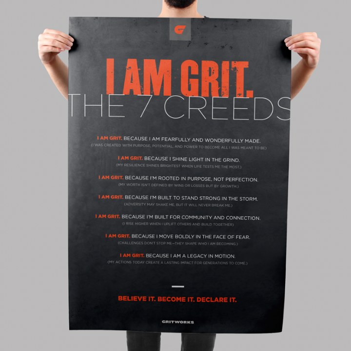 I AM GRIT — The 7 Creeds poster